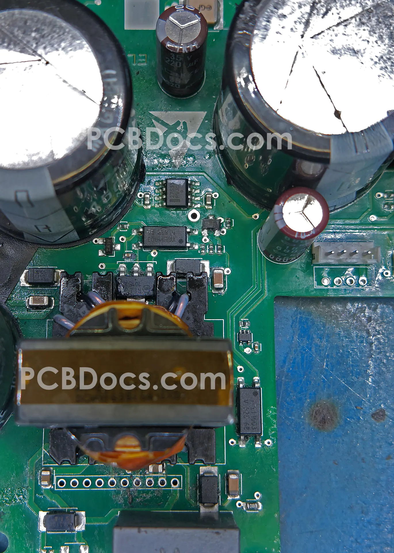 Eltek FlatPack2 3000W HE Auxiliary Fan Control Supply Top View.