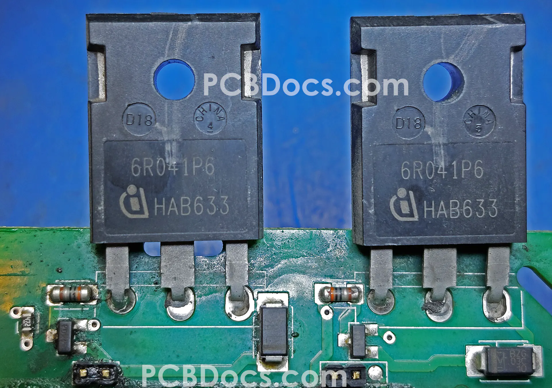 Eltek FlatPack2 3000W HE DC DC Converter Switching Stage Components Top View.