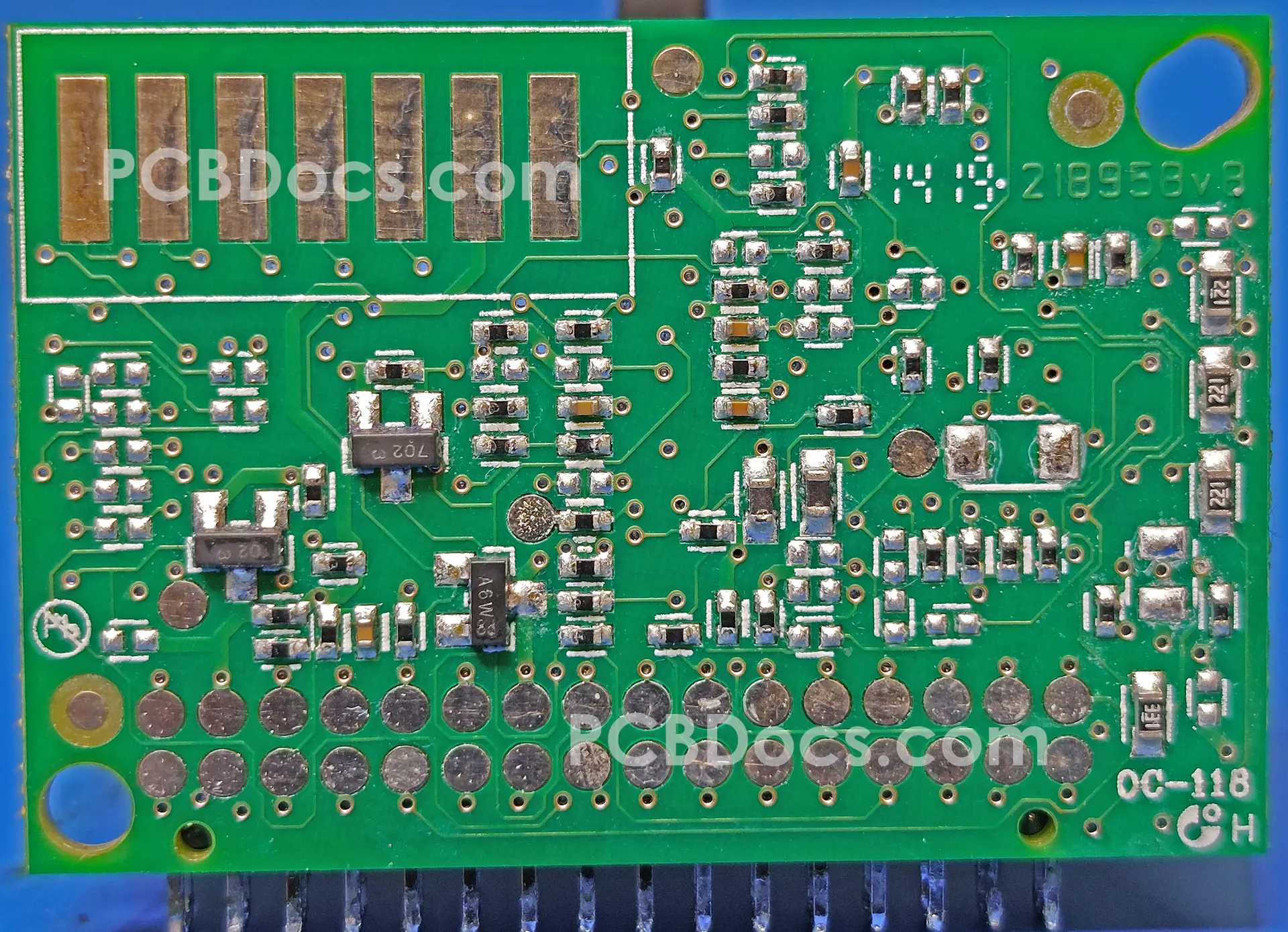 Eltek FlatPack2 3000W HE PFC Digital Control Module Card Front View.